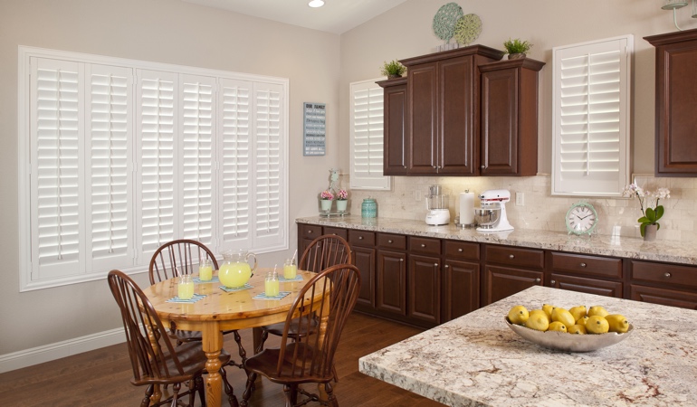 Polywood Shutters in New York City kitchen